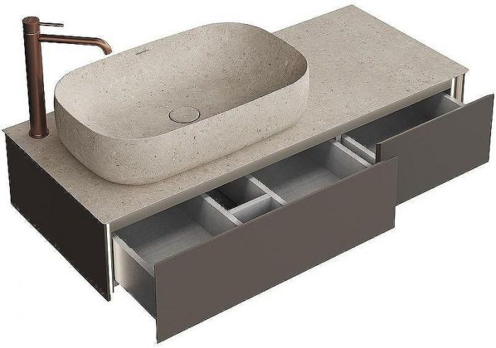 Тумба под раковину Kerama Marazzi Magica 120 MA.120.2\EGR.M подвесная Вечерний серый матовый