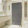Душевая дверь Maybah Glass MGD-806-3 800x1980 на монопетле Золото стекло графитовое