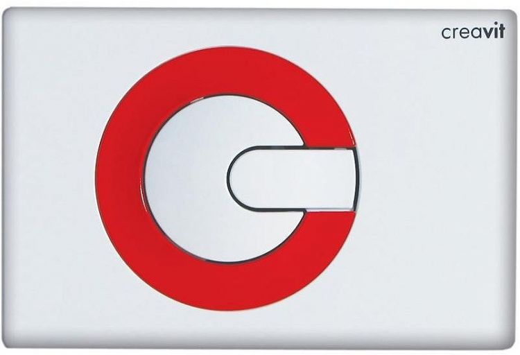 Клавиша смыва Creavit Power GP5001.01 Белая Красная