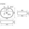 Умывальник накладной CERAMICANOVA Element CN6036