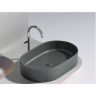 Умывальник CERAMICANOVA Element чаша накладная овальная (Темный Антрацит Матовый) CN6048MDH