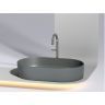 Умывальник CERAMICANOVA Element чаша накладная овальная (Темный Антрацит Матовый) CN6048MDH