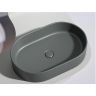 Умывальник CERAMICANOVA Element чаша накладная овальная (Темный Антрацит Матовый) CN6048MDH