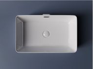 Умывальник CERAMICANOVA Element чаша накладная прямоугольная со сливом переливом CN5025