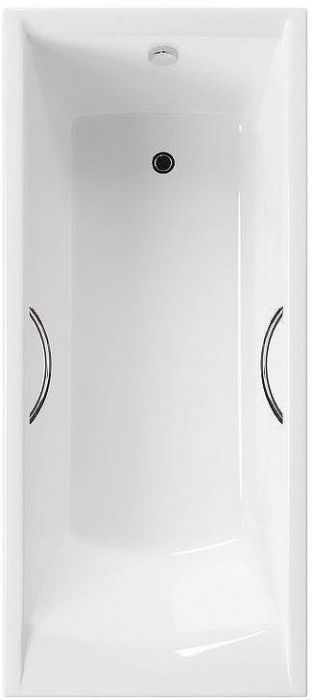 Чугунная ванна Delice Prestige 180х80 DLR230623R с отверстиями под ручки без антискользящего покрытия