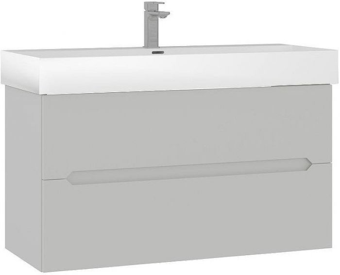 Тумба с раковиной Orka Malta 100 5001480 подвесная Кашемировая матовая