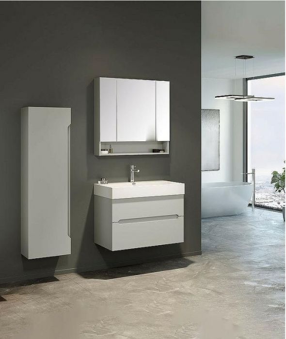 Тумба с раковиной Orka Malta 100 5001480 подвесная Кашемировая матовая