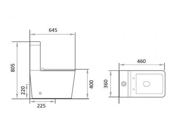 Унитаз компакт Orange C06-000W с бачком и сиденьем Микролифт