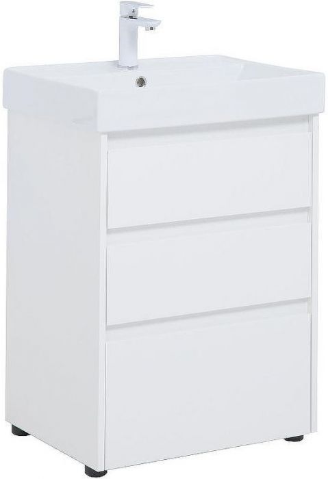 Тумба под раковину Aquanet Nova Lite 60 302469 Белый глянец
