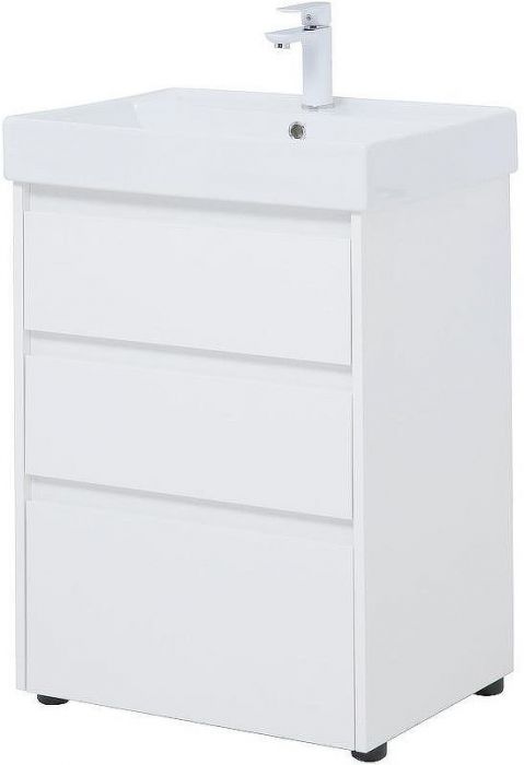 Тумба под раковину Aquanet Nova Lite 60 302469 Белый глянец