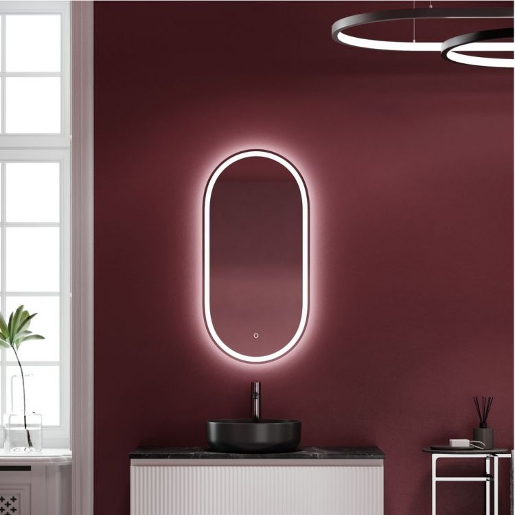 Зеркало SANCOS с подсветкой Oval 450х900 мм, OV45F