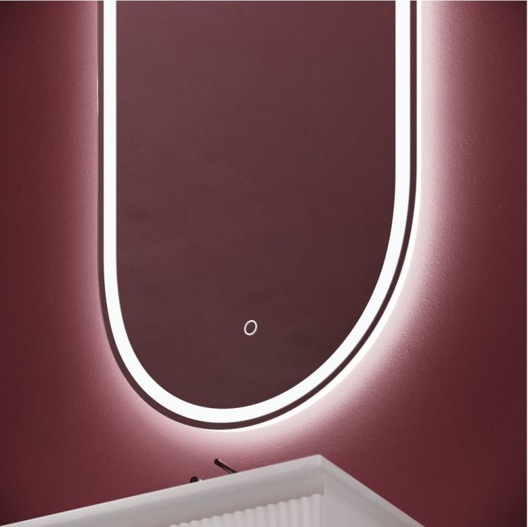 Зеркало SANCOS с подсветкой Oval 450х900 мм, OV45F