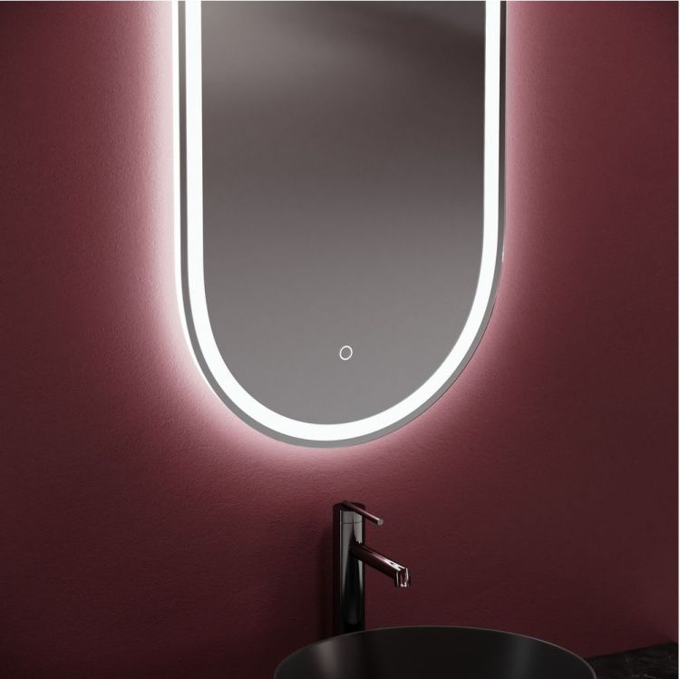 Зеркало SANCOS с подсветкой Oval 450х900 мм, OV45F