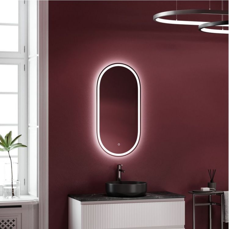 Зеркало SANCOS с подсветкой Oval 450х900 мм, OV45F