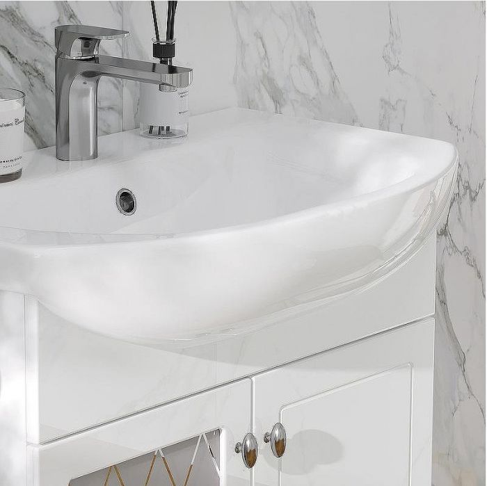 Тумба под раковину Volna Milena 70.2D tnMILENA70.2D-01 Белая