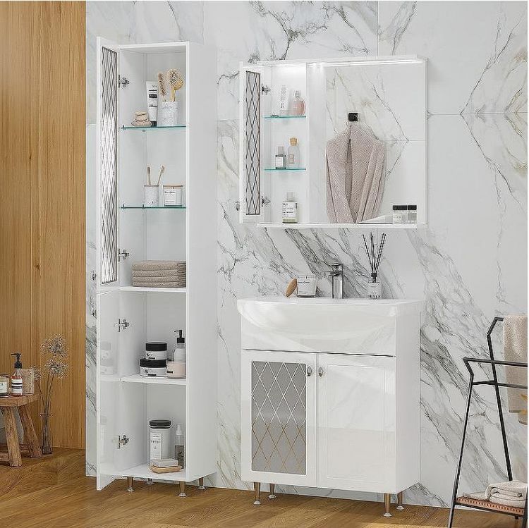 Тумба под раковину Volna Milena 70.2D tnMILENA70.2D-01 Белая