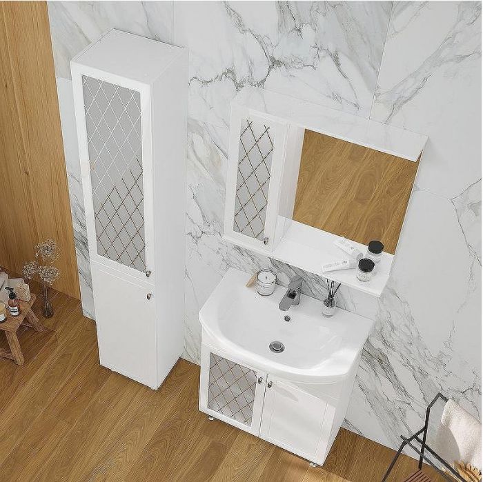 Тумба под раковину Volna Milena 70.2D tnMILENA70.2D-01 Белая