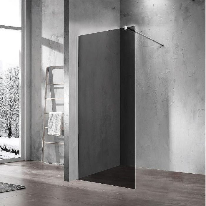 Душевая перегородка Vincea Walk-In 90 VSW-1H900CG профиль Хром стекло тонированное