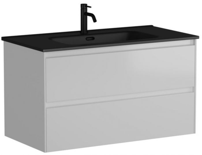 Тумба подвесная SANCOS под раковину Cento, белый глянец 890х450х500, CN90W