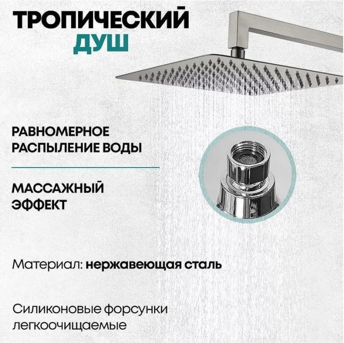 Душевая система Grocenberg GB5007BG Графит