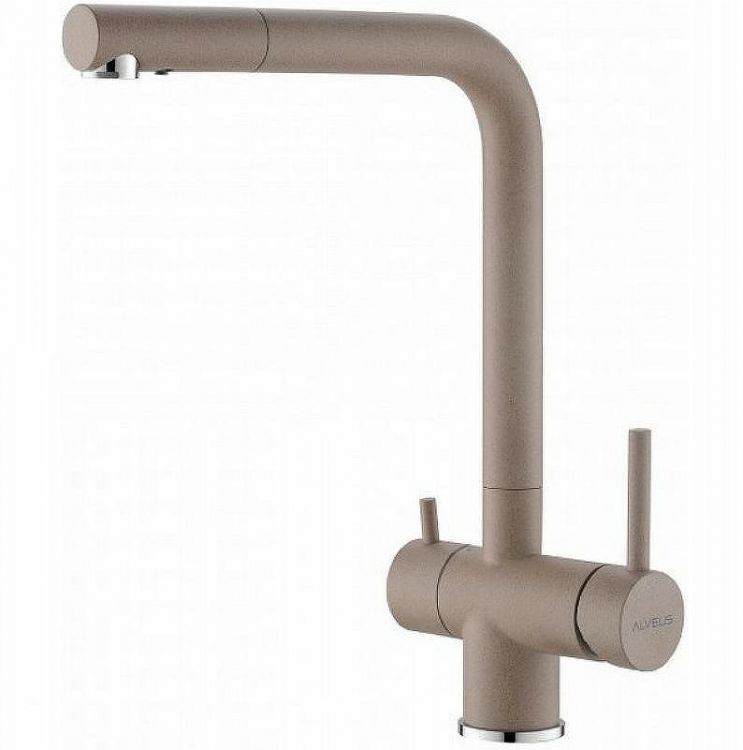 Смеситель для кухни Alveus Aquila G55 Beige 1139807 Бежевый Смеситель для кухни Alveus Aquila G55 Beige 1139807 Бежевый