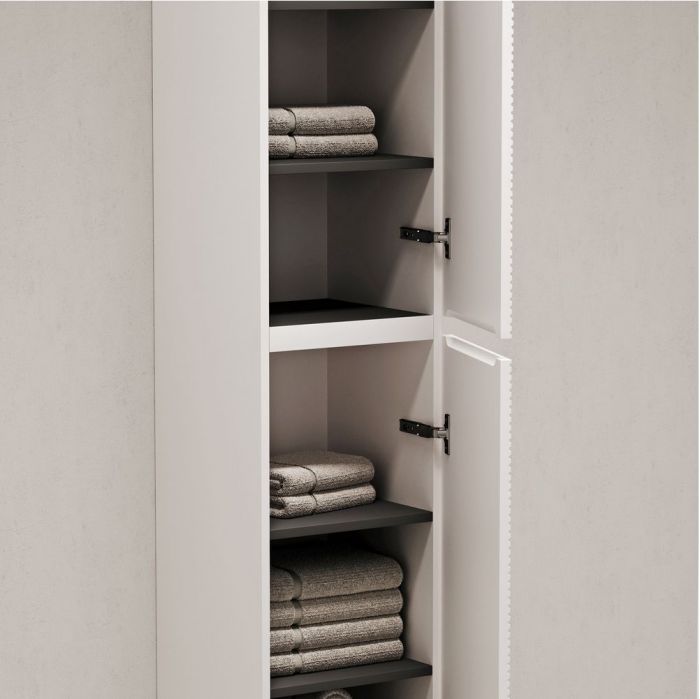 Шкаф-пенал SANCOS Folk подвесной, Bianco 350х350х1650 мм, PFL35W