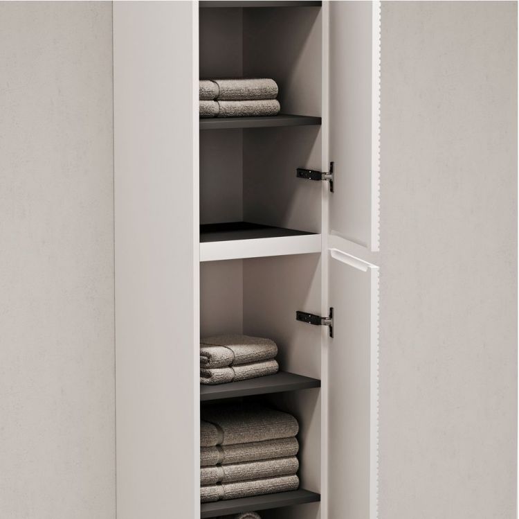 Шкаф-пенал SANCOS Folk подвесной, Bianco 350х350х1650 мм, PFL35W