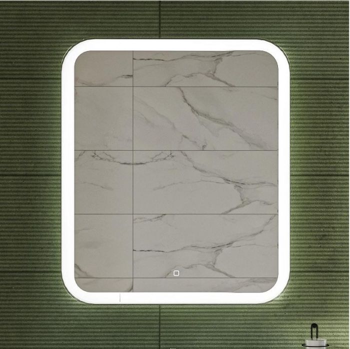 Зеркальный шкаф STWORKI Монтре 70 L Мон.03.70/W/L с подсветкой цвет Белый