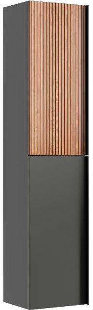 Шкаф пенал Sancos Delta 35 PDL35GR подвесной Дуб красный Графит