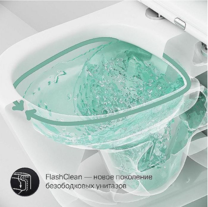 Комплект унитаза с инсталляцией AM.PM Sense FlashClean IS100151.741701 с сиденьем Микролифт и клавишей смыва Хром глянцевый