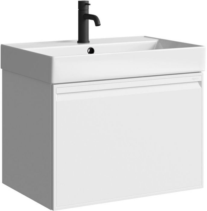 Тумба под раковину Aqwella Pure 65 PUR0165WM подвесная Белая матовая