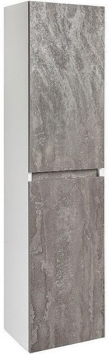 Шкаф пенал Runo Бари 35 00-00001389 подвесной Железный камень Белый