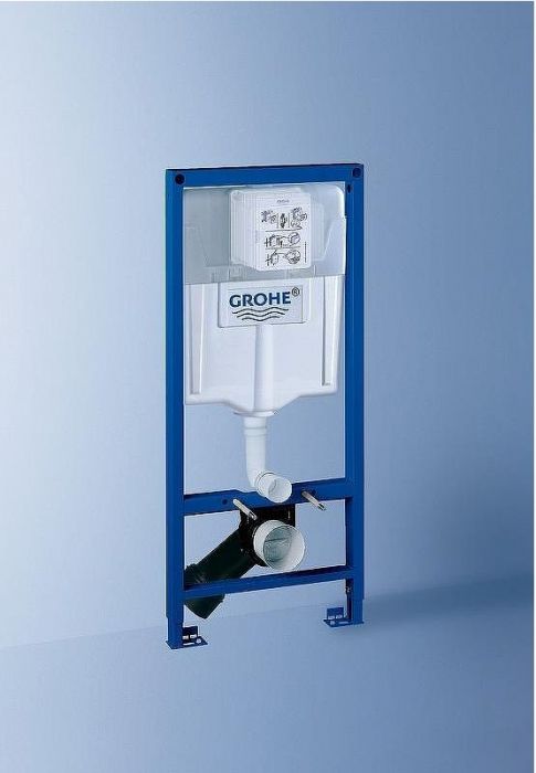 Комплект унитаза BelBagno Uno BB3105CHR/SC с инсталляцией Grohe Rapid SL 38775001 с сиденьем Микролифт и клавишей смыва Хром