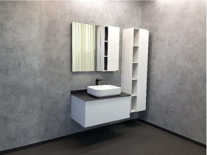 Шкаф пенал Comforty Милан 40 00004136467 подвесной Белый глянец