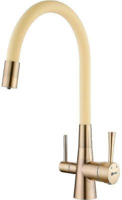 Смеситель для кухни Lemark Comfort LM3075B-Beige Бронза Бежевый