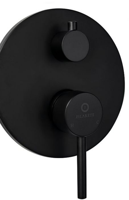 Душевая система FILARETE Roun FL1028BL цвет Черный матовый