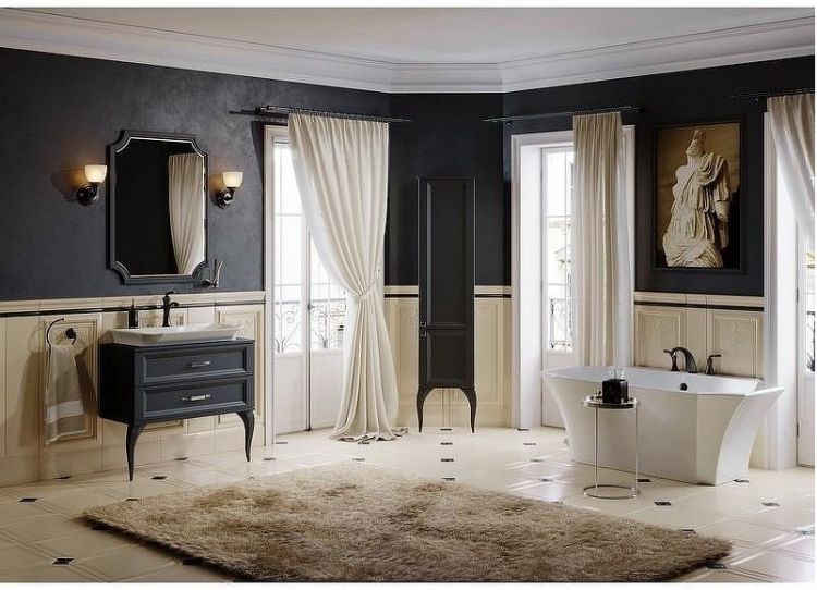 Шкаф пенал Aqwella 5 Stars La Donna 40 LAD0504BLK Черный