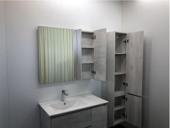 Шкаф пенал Comforty Бремен 35 00004142376 подвесной Дуб белый