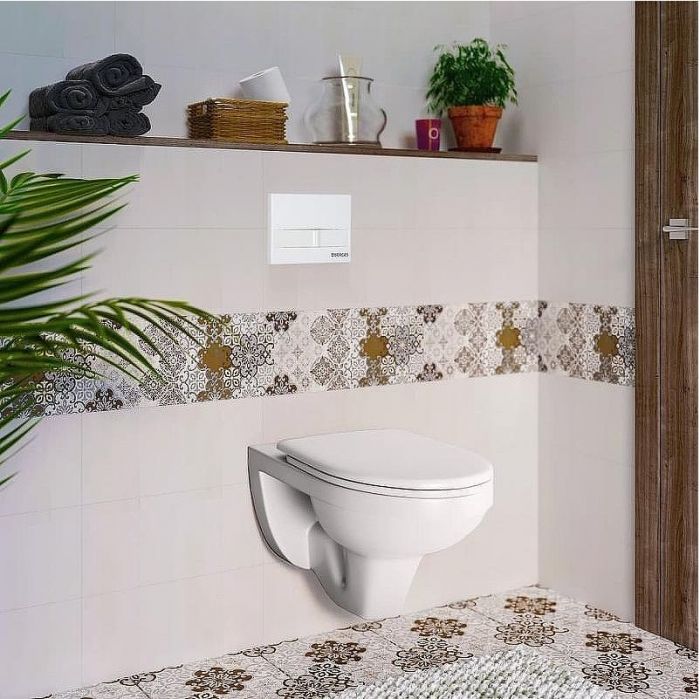 Комплект унитаза Berges Gamma 081105 с инсталляцией Berges Atom 410 040332 с сиденьем Микролифт и Черной матовой клавишей смыва