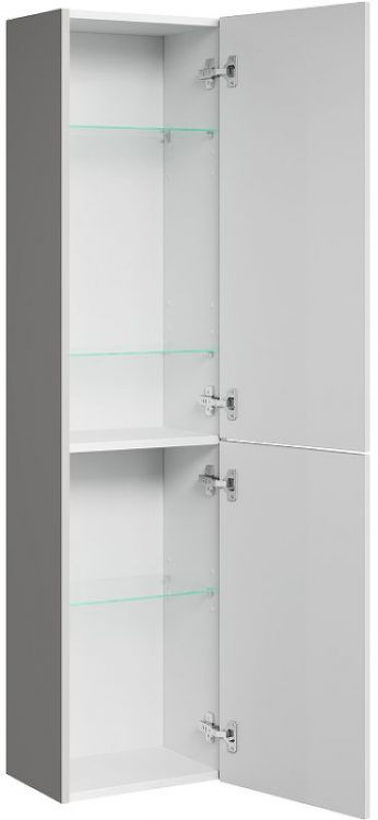 Шкаф пенал Aqwella Pure 35 PUR0535ST подвесной Серый туман