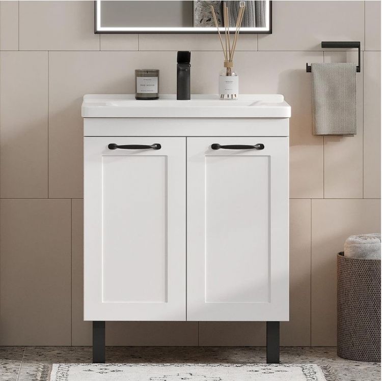 Тумба под раковину Equil Lago 60 tnLAGO60.2D-04 цвет Белый Дуб сонома