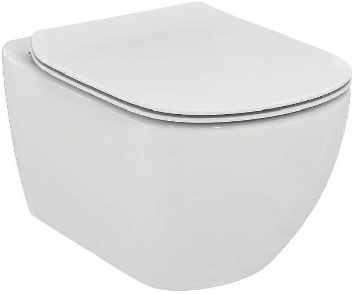 Комплект унитаза с инсталляцией Ideal Standard Tesi Aqua Blade TT00002/115A6 с сиденьем Микролифт и Черной матовой клавишей смыва
