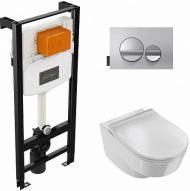 Комплект Jacob Delafon Odeon Rive Gauche E21745RU-00 кнопка хром