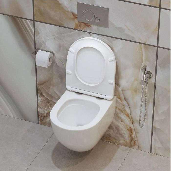 Унитаз BelBagno Amanda-Tor BB051CH-TOR-FC/BB051SC подвесной с сиденьем Микролифт