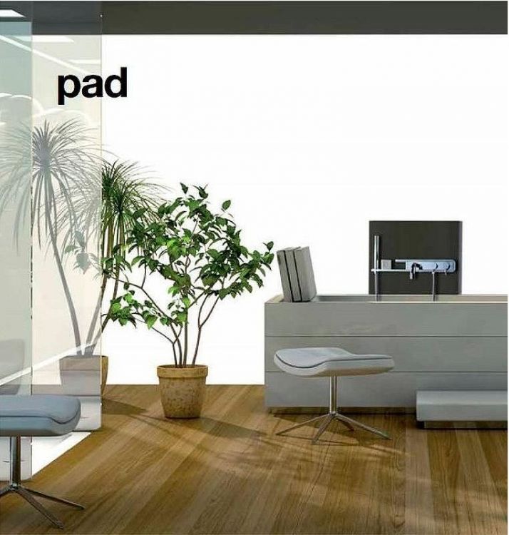 Смеситель для ванны Paini Pad PDCR100B0 Хром Белый