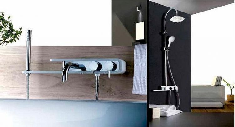 Смеситель для ванны Paini Pad PDCR100B0 Хром Белый