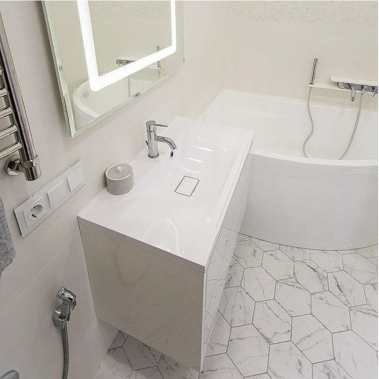 Смеситель для ванны Paini Pad PDCR100B0 Хром Белый