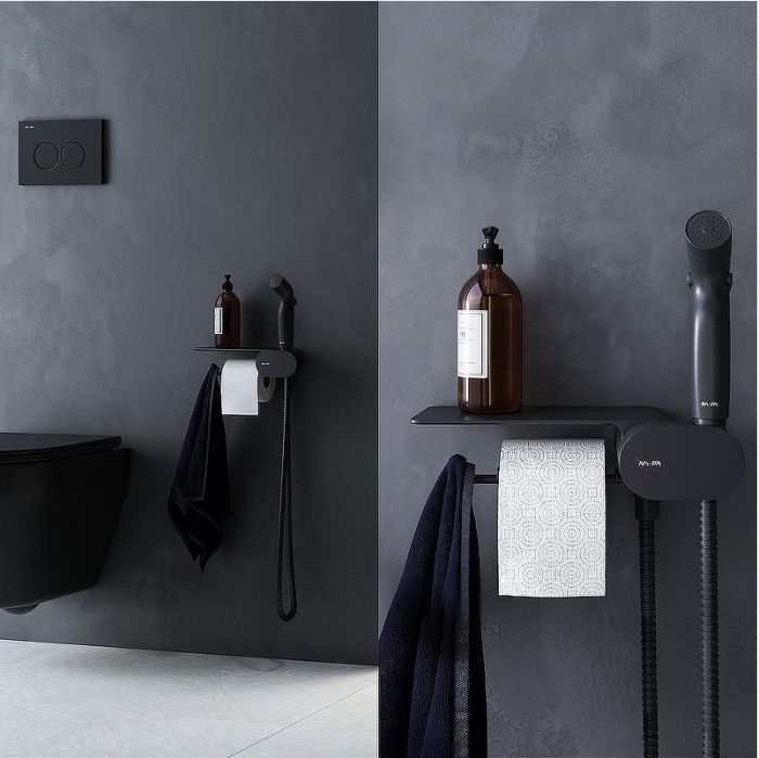 Гигиенический душ со смесителем AM.PM Like F0202622 Черный матовый