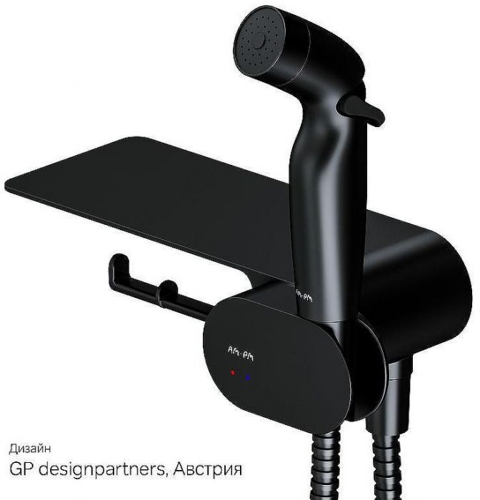 Гигиенический душ со смесителем AM.PM Like F0202622 Черный матовый