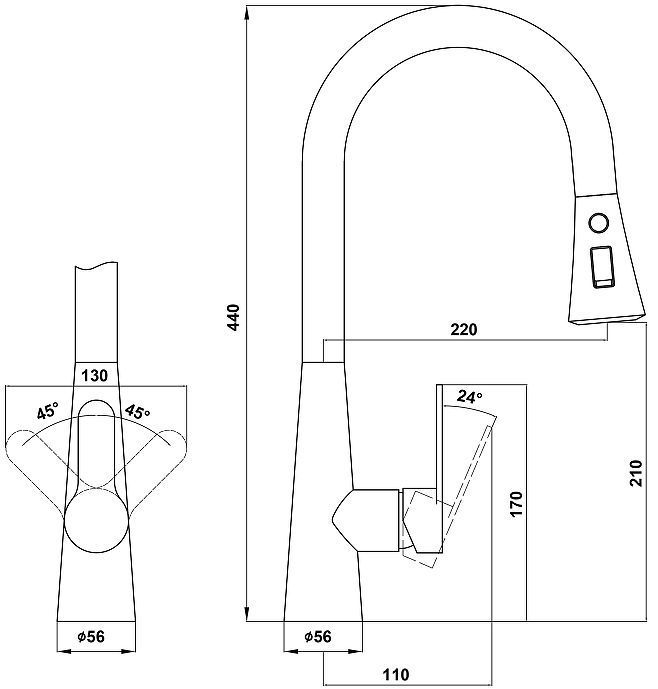 Смеситель для кухни Florentina Вита Pro 313.29Н.1223.107 цвет Песочный Смеситель для кухни Florentina Вита Pro 313.29Н.1223.107 цвет Песочный